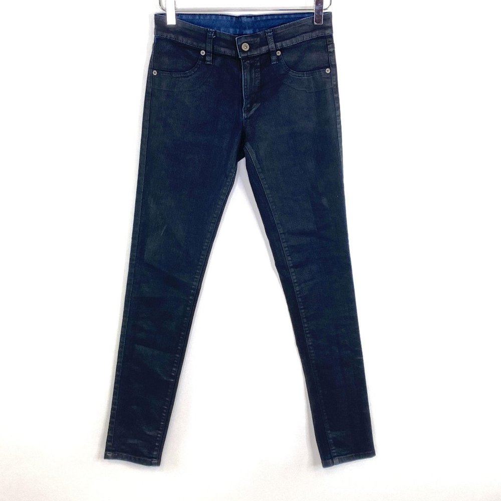 CARMAR Black Waxed Skinny Jeans #AV15 - Picture 2 of 8